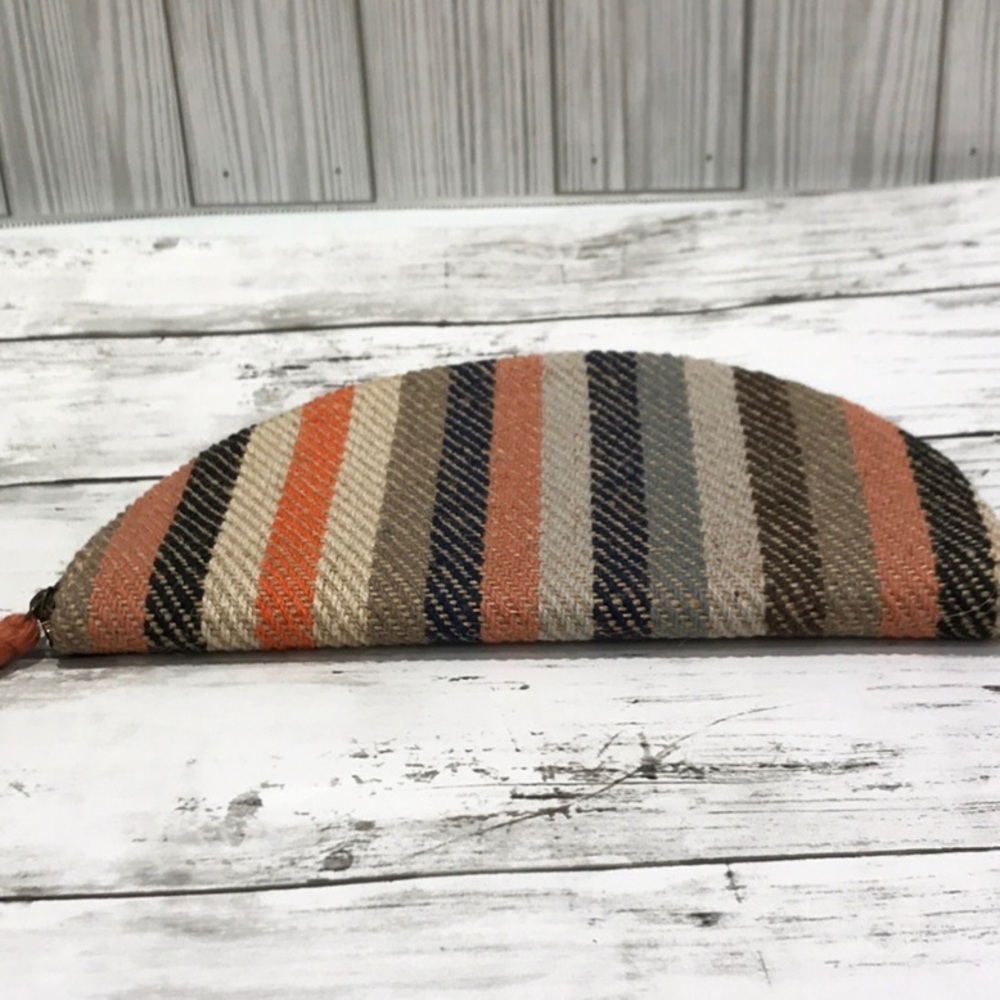 Universal Thread Multicolor Striped Wristlet - image 3